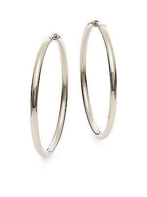 Saks Fifth Avenue Sterling Silver Hoop Earrings/1.75