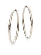 Saks Fifth Avenue Sterling Silver Hoop Earrings/1.75