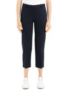 Theory Tailored Pinstripe Crop Trousers
