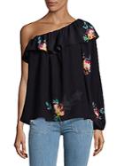 French Connection Drape One-shoulder Blouse