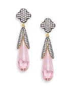 Freida Rothman Teardrop Clover Drop Earrings