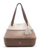 Vince Camuto Edena Patterned Leather Tassel Tote