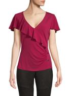 Laundry By Shelli Segal Ruffle-front Top