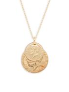 Saks Fifth Avenue Made In Italy Goldplated Sterling Silver Double Coin Pendant Necklace