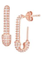 Chloe & Madison Crystal Safety Pin Earrings