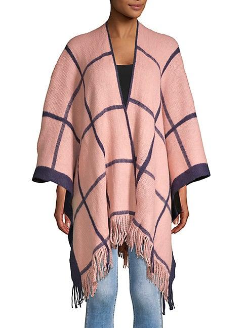 Vince Camuto Open-front Fringe Poncho