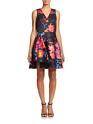 Milly Floral Satin Dress