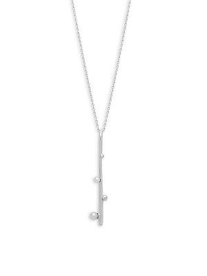Majorica Sterling Silver Statement Pendant Necklace
