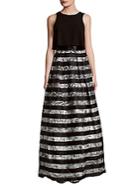 Theia Popover-bodice A-line Dress