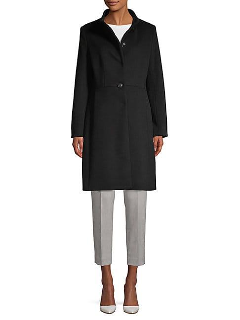 Cinzia Rocca Long-sleeve Wool-blend Coat