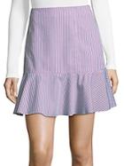Prose & Poetry Stripe Cotton Mini Skirt