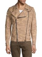 Balmain Camouflage Distressed Cotton Jacket