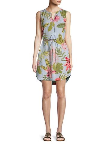 Beach Lunch Lounge Floral A-line Dress