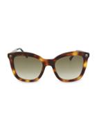 Gucci 52mm Squared Cat Eye Sunglasses