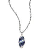 Effy Blue Sapphire & Sterling Silver Pendant Necklace