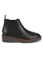 Cougar Grill Waterproof Leather Wedge Chelsea Boots