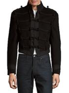 Ralph Lauren High-neck Textured Long-sleeve Jacket