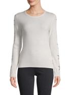 Brodie Cashmere Graphic-sleeve Cashmere Sweater