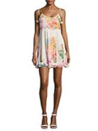 Saks Fifth Avenue Floral Print Mini Dress