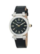 Salvatore Ferragamo Two-tone Stainless Steel Leather-strap Watch