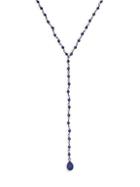 Adornia Fine Jewelry Lapis Rosary Bead Necklace