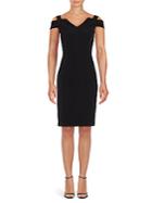 Adrianna Papell Cold-shoulder Sheath Dress