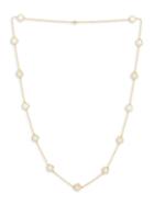 Jan-kou Clover Mop Collection 14k Goldplated Mother-of-pearl Flower Necklace