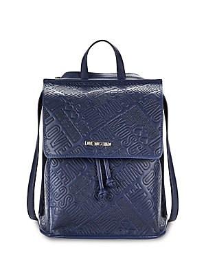 Love Moschino Embossed Drawstring Backpack
