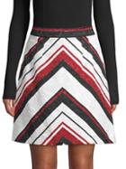 Dolce & Gabbana Chevron-striped A-line Skirt