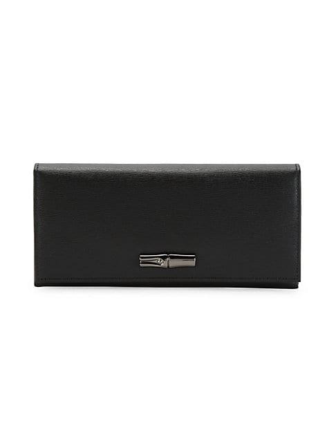 Longchamp Logo Leather Wallet