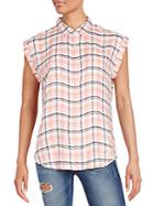 Saks Fifth Avenue Red Becky Plaid Shirt
