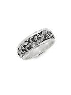 Lois Hill Sterling Silver Patterned Ring