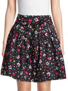 Marc Jacobs Floral Stretch Cotton Yoke Skirt