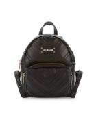 Love Moschino Chevron-textured Backpack