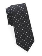 Saks Fifth Avenue Made In Italy Embroidered Silk Tie