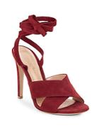 Gianvito Rossi Crisscross Leather Ankle-strap Sandals