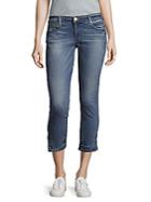 True Religion Casey Skinny-fit Cropped Jeans/blue