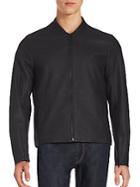 Michael Kors Long Sleeve Leather Jacket