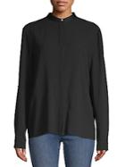 Versace Jeans Mockneck Button-down Shirt