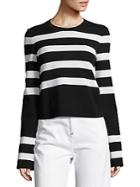 Calvin Klein Karter Striped Long-sleeve Top