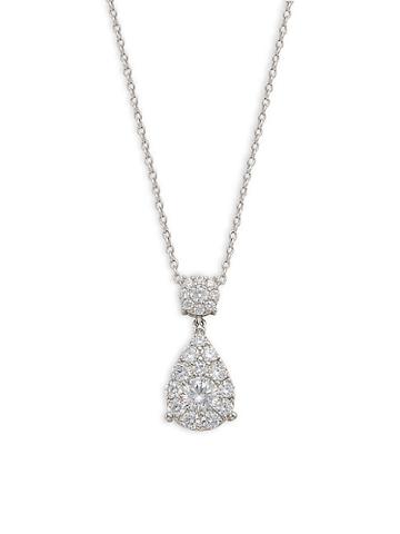 Lafonn Sterling Silver & Simulated Diamond Pendant Necklace