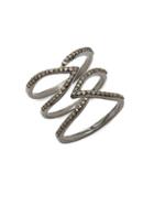 Adornia Fine Jewelry Diamond And Sterling Silver Ring