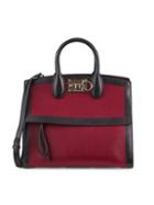 Salvatore Ferragamo Colorblock Leather Top Handle Bag