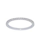Nephora 14k White Gold & Diamonds Pave Eternity Stackable Ring