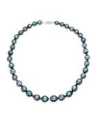 Belpearl 14k White Gold & Tahitian Pearl Collar Necklace