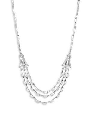 Nadri Daphne Crystal Multi-band Necklace