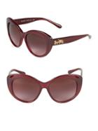 Coach 55mm Butterfly Sunglasses