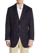 Saks Fifth Avenue Regular-fit Cashmere Two-button Blazer