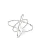 Diana M Jewels Diamond & White Gold Architectural Ring
