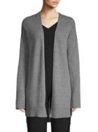 Skull Cashmere Printed Open-front Cashmere Cardigan